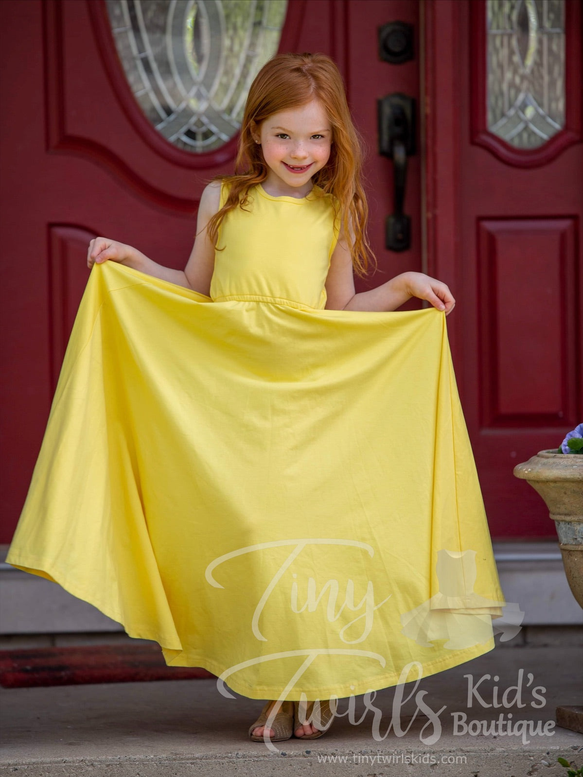 Sunshine Yellow Summer Maxi Dress - In-Stock